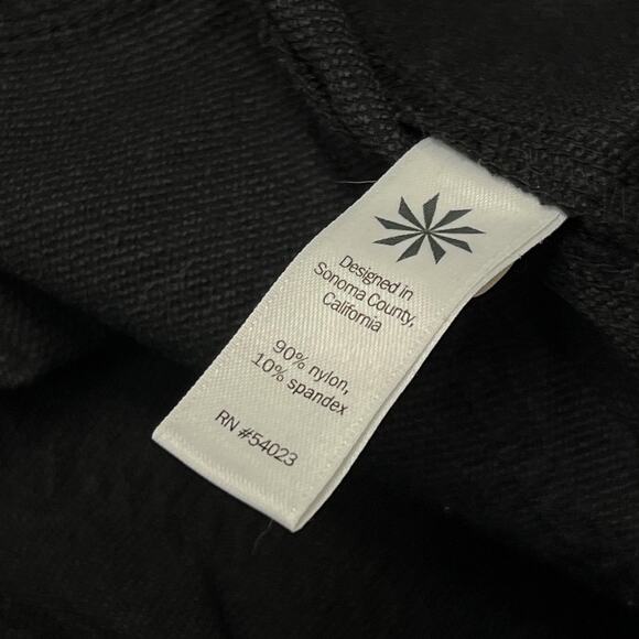 Athleta Pants Womens 0 Black Straight Leg Nylon Spandex Hiking Travel Stretch - Picture 5 of 10